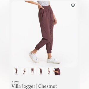 Vuori Villa Jogger in Chestnut